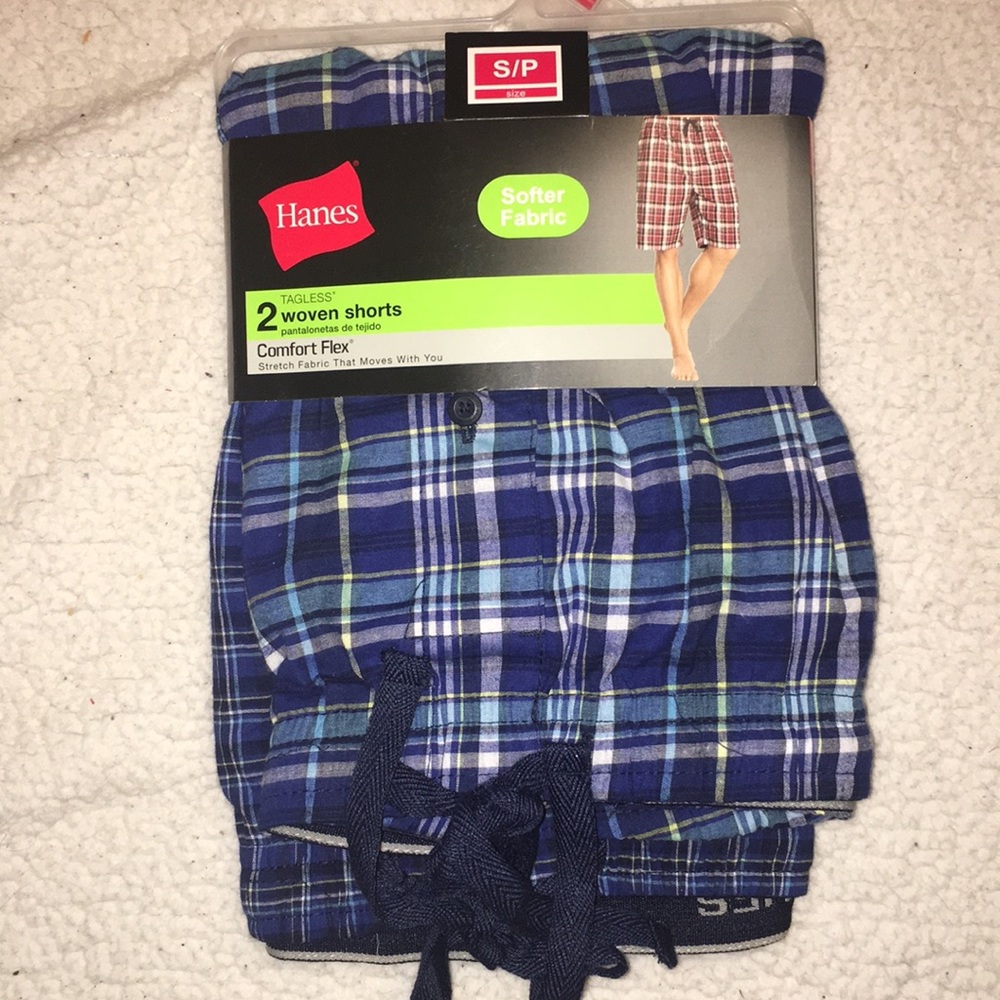 Hanes - 2 tagless woven sleep shorts
